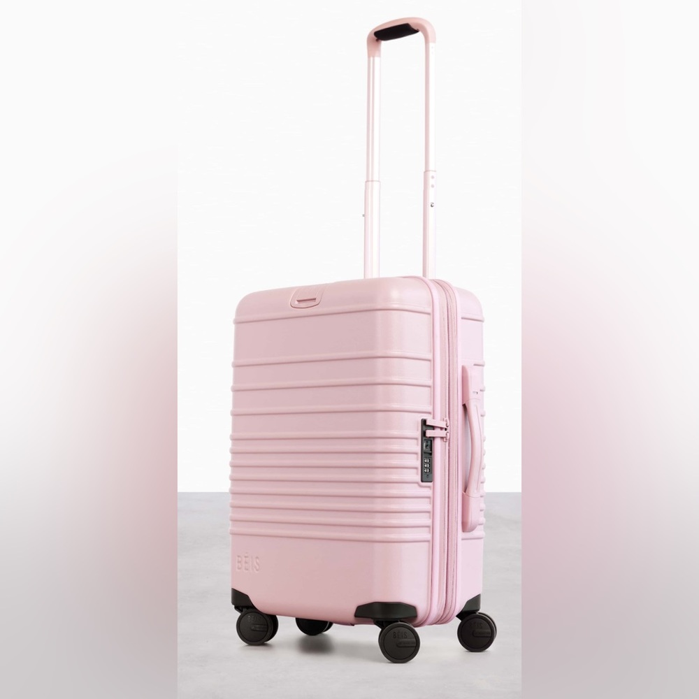 BEIS The Carry-On Roller in Atlas Pink